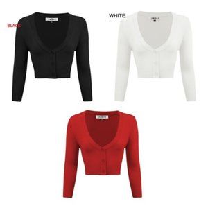 Cardigan Sweater Retro Vintage lot of three cardigans pinup styles rocabilly